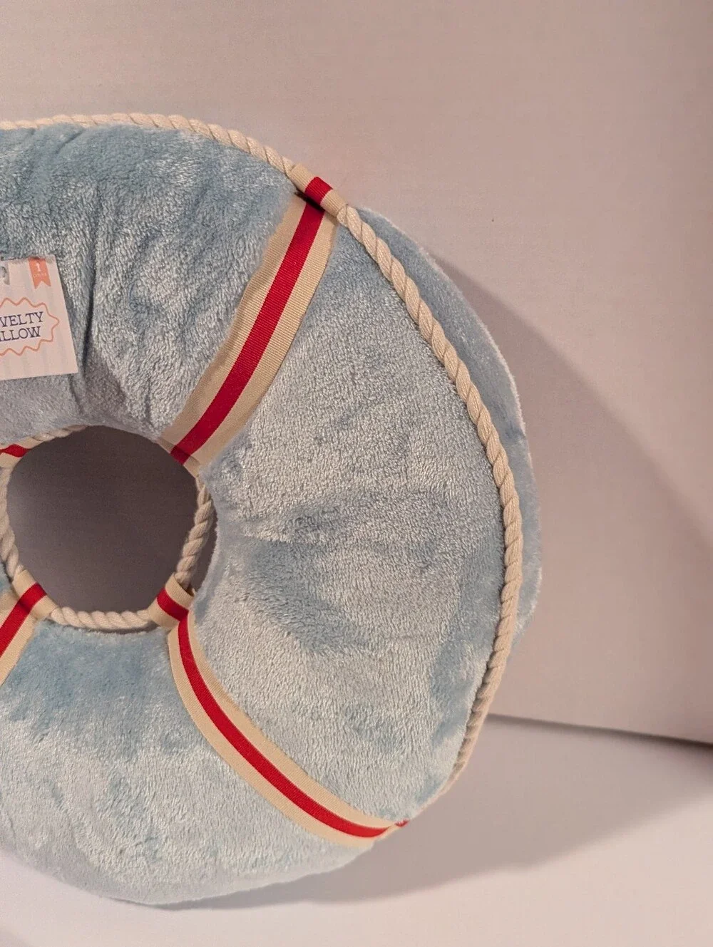 Target Bullseye Playground Summer Pillow Life Preserver Round Beach  Nautical